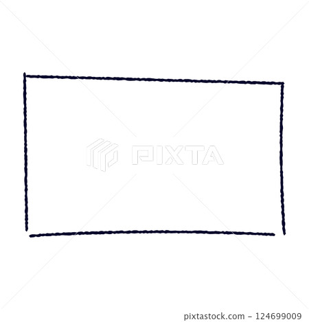 Hand drawn rectangular frame with rough brush strokes, sketchy pencil and marker border, scribbled square box outline. Flat vector illustration isolated on white background. Hand drawn rectangular frame with rough brush strokes, sketchy pencil and marker border, scribbled square box outline. Flat vector illustration isolated on white background. 124699009