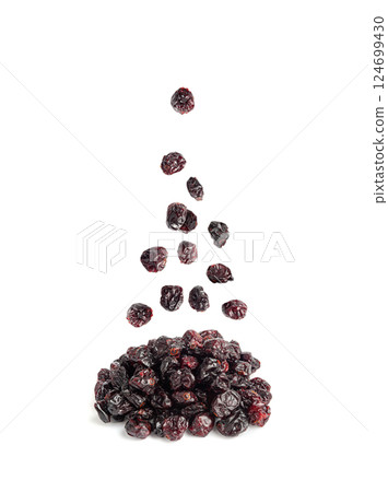 Dry Cranberry, Dried Lingonberry Berries, Cowberry Natural Dessert, Healthy Diet, Organic Snack, 124699430