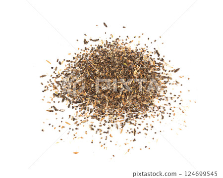 Cardamom Seeds Isolated, Dry Cardamon Cardamom Pods on White Background Cardamom Seeds Isolated, Dry Cardamon Cardamom Pods on White Background 124699545