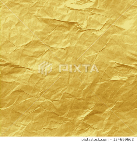 Golden Crumpled Texture Wrinkled Surface Illustration for Stylish Backgrounds 124699668