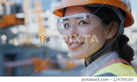 Female site supervisor 124700165