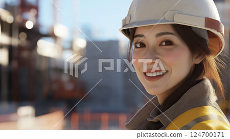 Female site supervisor Female site supervisor 124700171