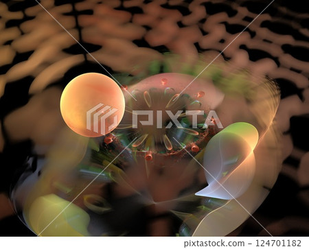 Imaginatory fractal abstract background Image Imaginatory fractal abstract background Image 124701182