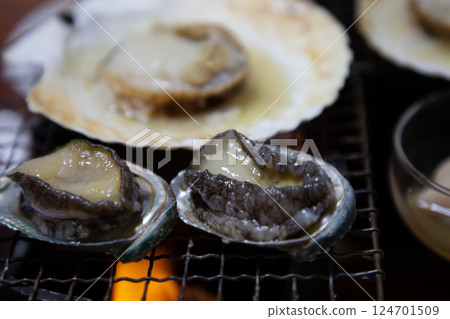 Abalone dance grill Abalone dance grill 124701509