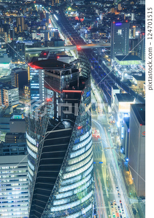 Aichi_Nagoya Station area city night view 124701515