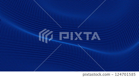 abstract dotted particle digital background with dynamic mesh structure abstract dotted particle digital background with dynamic mesh structure 124701585