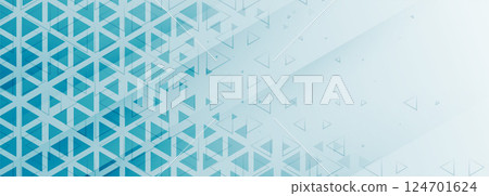 half tone style abstract triangle pattern banner with text space 124701624