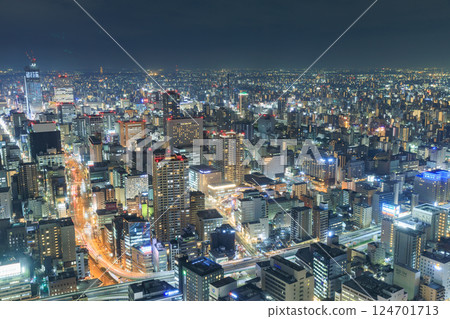 Aichi_Fushimi and Sakae city night view 124701713