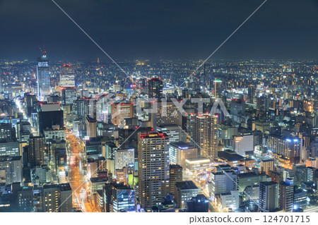 Aichi_Fushimi and Sakae city night view 124701715