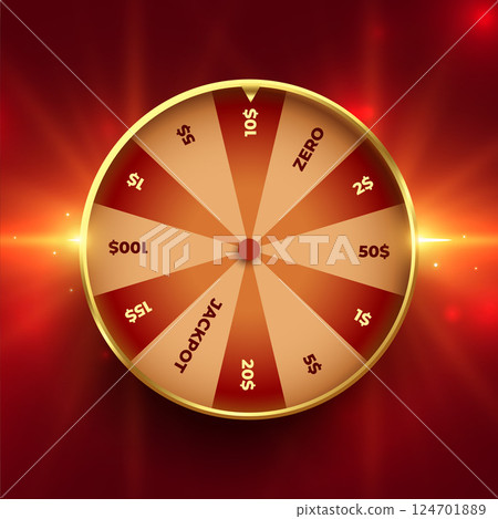 premium fortune wheel background spin and win jackpot 124701889