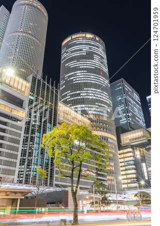 Aichi_Nagoya Station area city night view 124701959