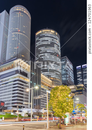 Aichi_Nagoya Station area city night view Aichi_Nagoya Station area city night view 124701963