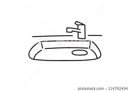 Illustration of the sink Illustration of the sink 124702494