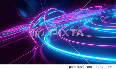 abstract neon background, bright wallpaper 124702760