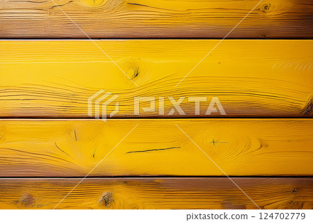 Horizontal close-up of a yellow wooden board Horizontal close-up of a yellow wooden board 124702779