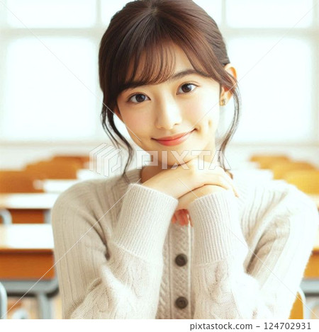 看照相機的一個少婦 124702931