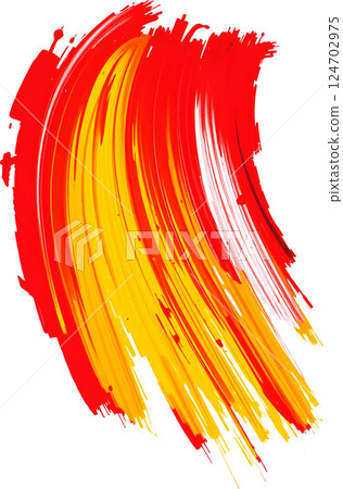 紅色和黃色的畫筆描邊紋理 紅色和黃色的畫筆描邊紋理 124702975
