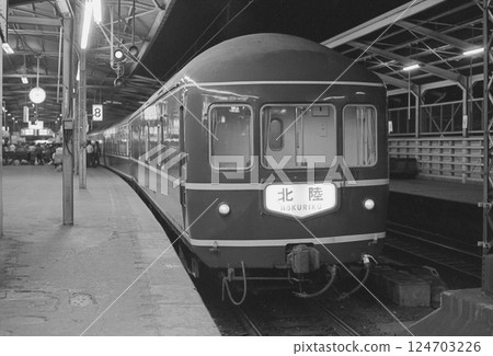 1975 Ueno Station Blue Train Hokuriku Express 124703226