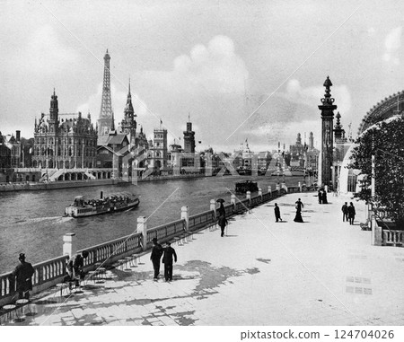 1900 年巴黎世界博覽會會場景觀 1900 年巴黎世界博覽會會場景觀 124704026