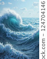 美麗的大海和甦醒 124704146