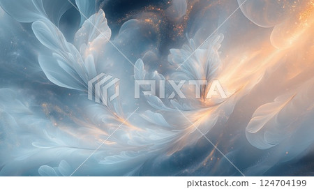Light grey feathers 124704199