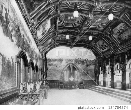1900 Paris World's Fair, interior of the Hungarian pavilion 1900 Paris World's Fair, interior of the Hungarian pavilion 124704274