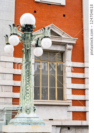 Osaka City Central Public Hall (Neo-Renaissance style) Modern exterior lights and windows Osaka Retro Building Tour 124704618