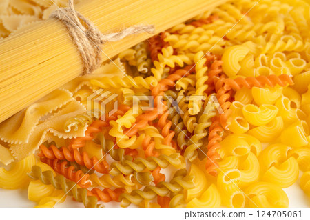 Pasta noodles for cooking Italian food. Pasta noodles for cooking Italian food. 124705061