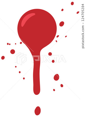 Red Paint Splash Vector Illustration Red Paint Splash Vector Illustration 124705284