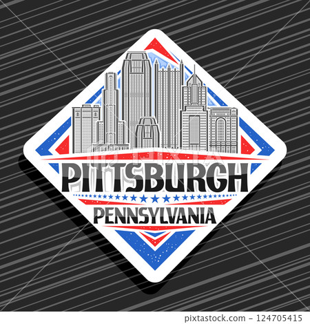 Vector logo for Pittsburgh 124705415