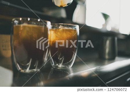 冰咖啡 咖啡 喝咖啡 124706072