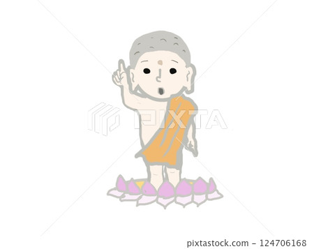 佛陀誕生時的全身 124706168