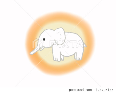 The white elephant that appeared to Maya in a prophetic dream when she was pregnant The white elephant that appeared to Maya in a prophetic dream when she was pregnant 124706177