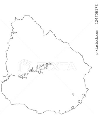 Blank map Uruguay Blank map Uruguay 124706178
