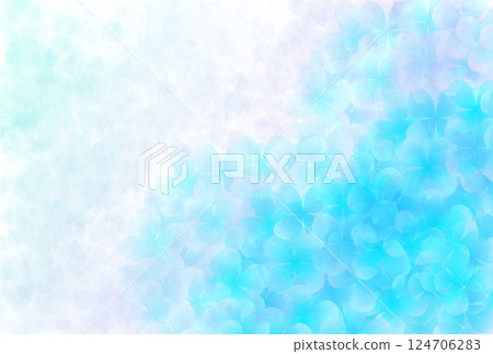 Hydrangea rainy season flower background 124706283