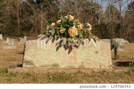 Blank Stone Grave Marker in Rural East Texas Blank Stone Grave Marker in Rural East Texas 124706343