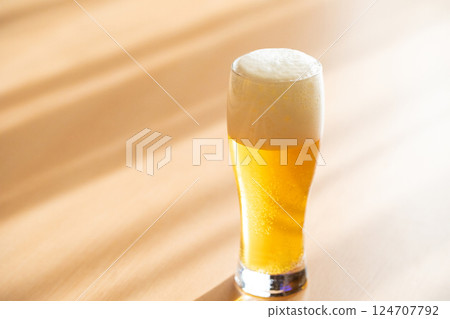 Enjoying a beer on a holiday afternoon 124707792