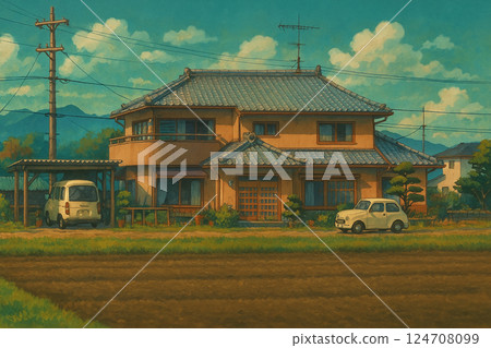 寧靜的田園風光 124708099
