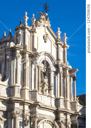 Facade of Catania the cathedral Facade of Catania the cathedral 124709036