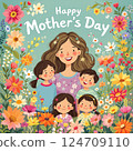 May Day Mother's Day. Happy Mother's Day. 124709110