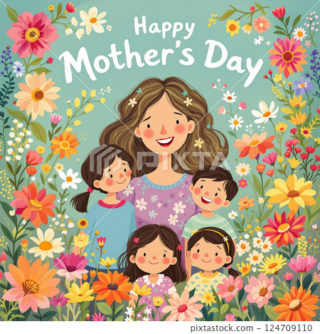 May Day Mother's Day. Happy Mother's Day. 124709110