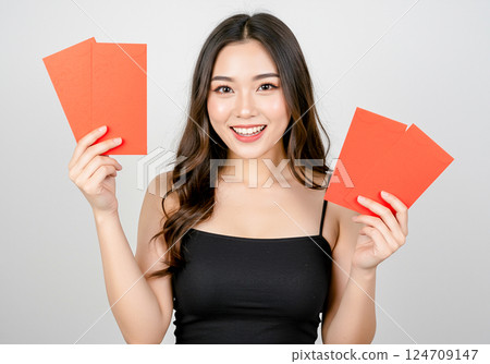 新年紅包寓意:吉祥如意、財源廣進。新年快樂 新年紅包寓意:吉祥如意、財源廣進。新年快樂 124709147