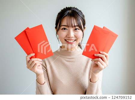 New Year's Hong Bao Meaning: Good Luck and Wealth. happy new year 124709152