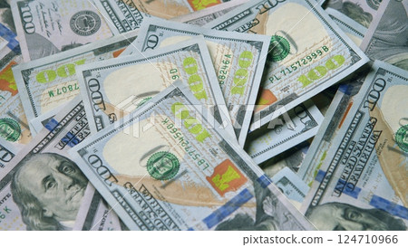 Stacked Dollars Experiencing Wealth Abundance Through Currency and Financial Assets Stacked Dollars Experiencing Wealth Abundance Through Currency and Financial Assets 124710966