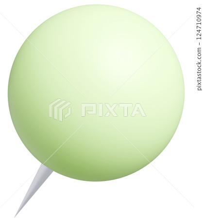 3D background material_thumbtack_yellow-green 3D background material_thumbtack_yellow-green 124710974