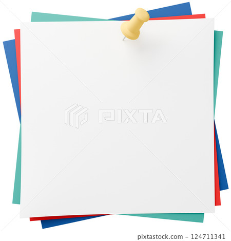 3D 背景材料_圖釘_紙_彩色 124711341