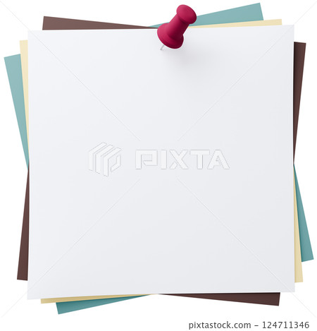 3D background material_thumbtack_paper_colorful 124711346