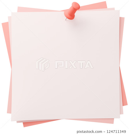 3D背景材料_thumbtack_paper_pink 124711349