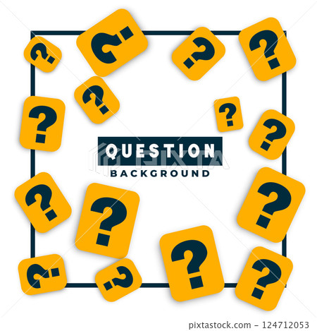 stylish q and a symbol template for social help and support 124712053