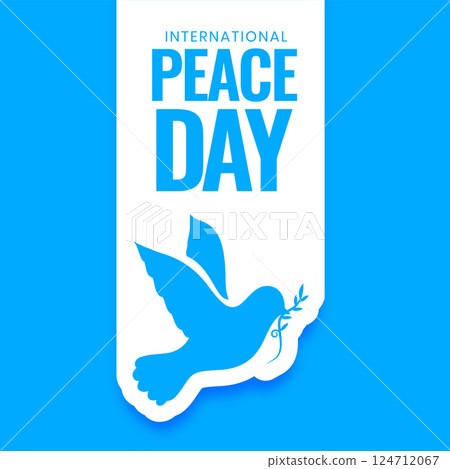 papercut style world peace day poster with dove bird and olive leaf papercut style world peace day poster with dove bird and olive leaf 124712067